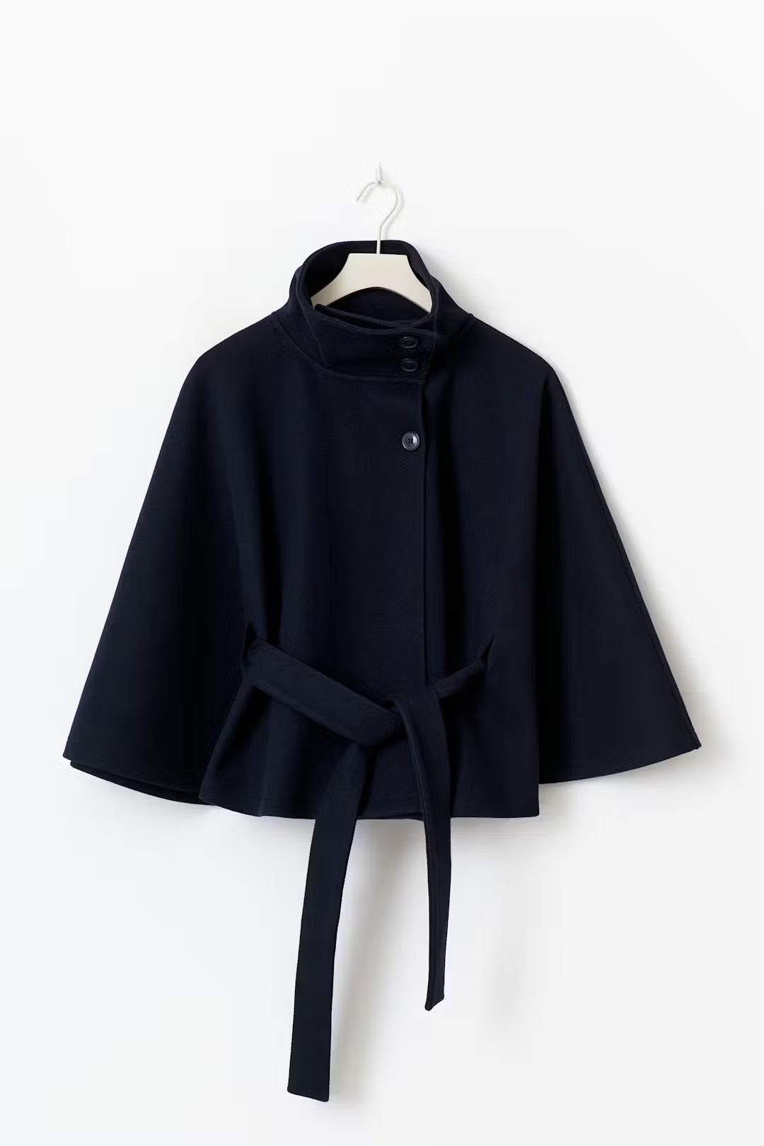 Minora | Waist-Tie Cape Coat