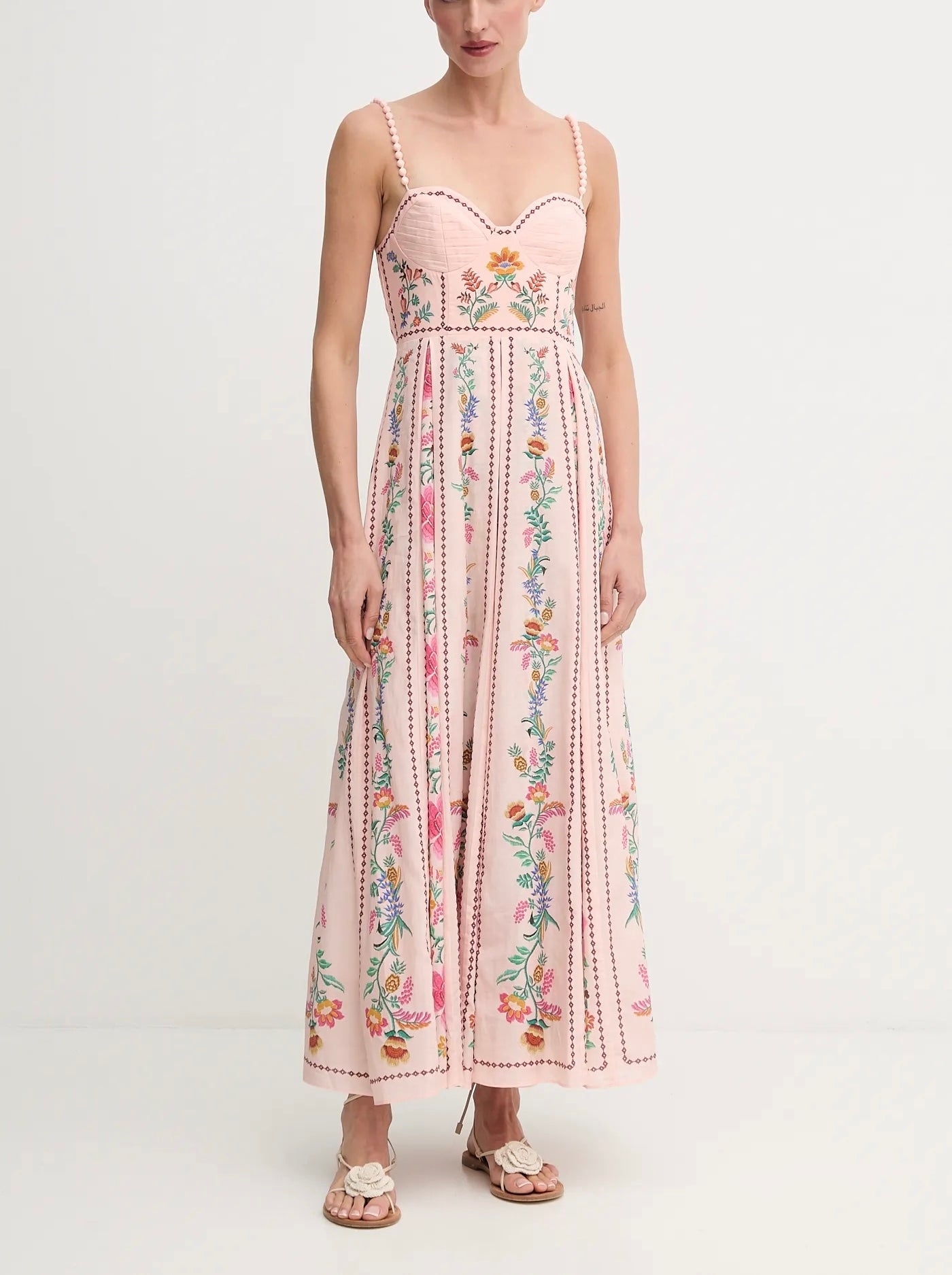 Dahlia | Delicate Floral Print Maxi Dress