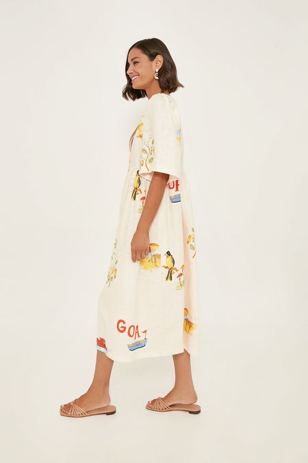 Noelia | Mediterranean Breeze Maxi Dress