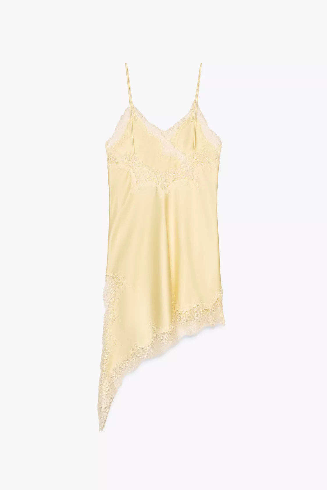 Elara | Satin Lace Slip Mini Dress