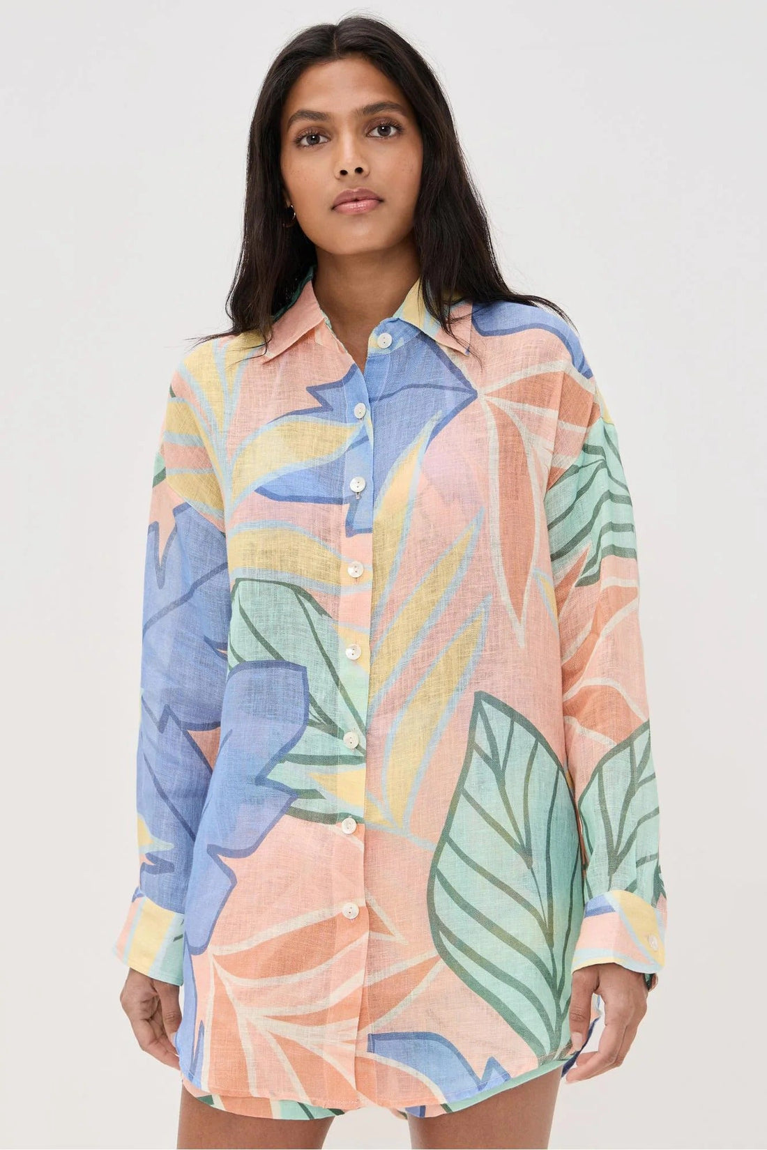 Zahara | Pastel Paradise Shirt & Shorts Set