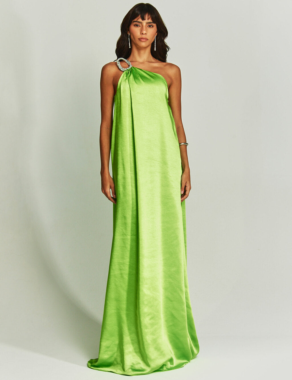 Althea | Satin One-Shoulder Maxi Dress