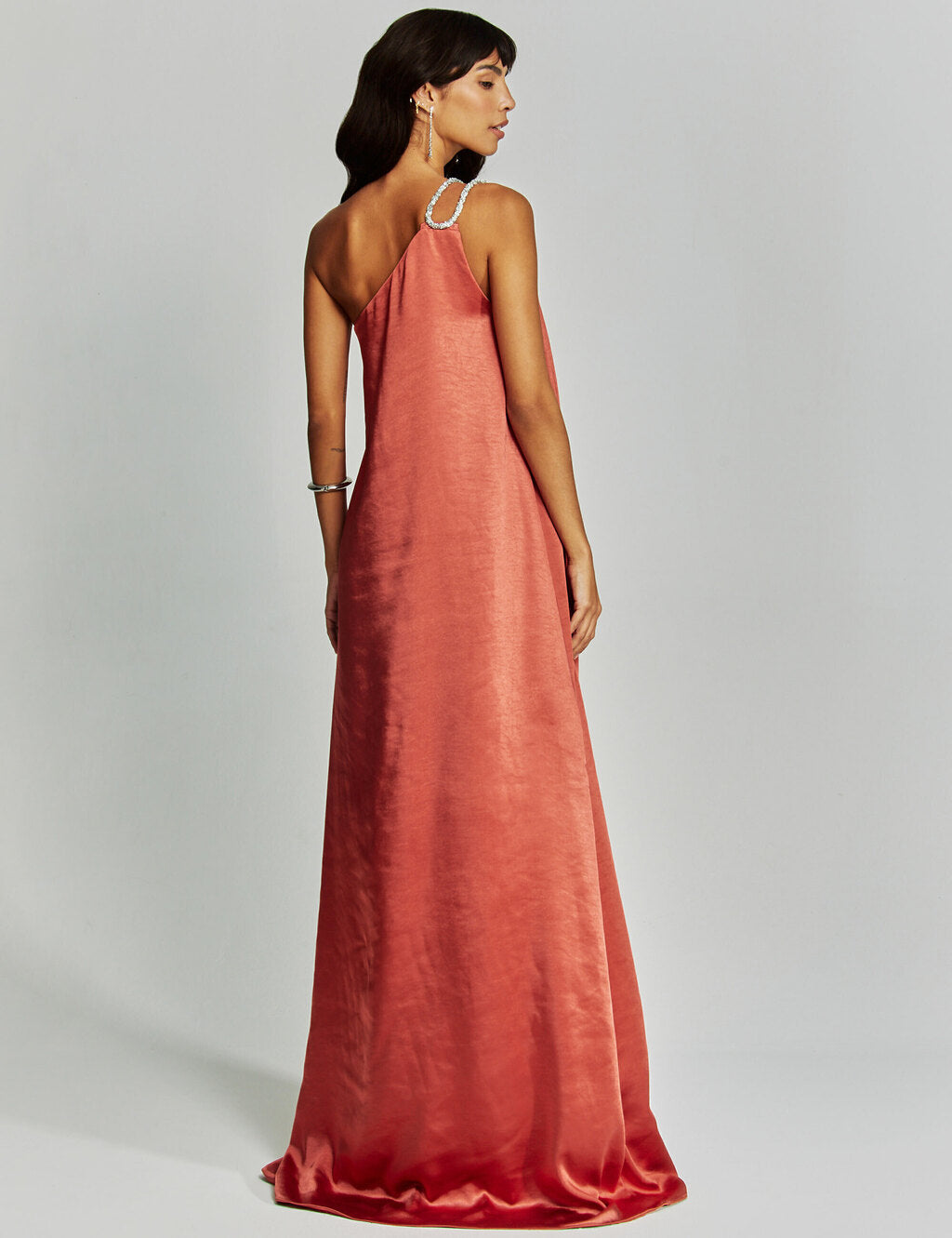 Althea | Satin One-Shoulder Maxi Dress