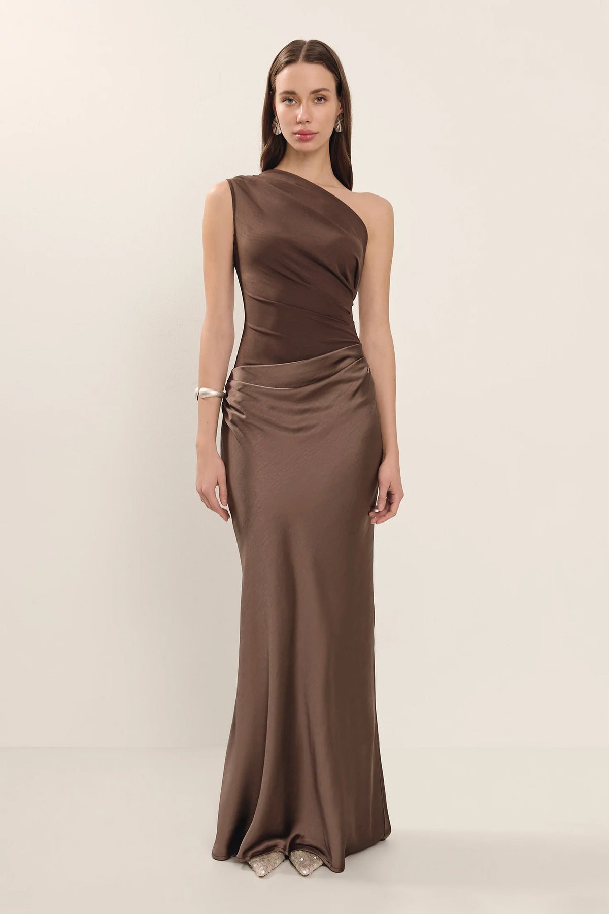 Violetta | Timeless Satin One Shoulder Dress