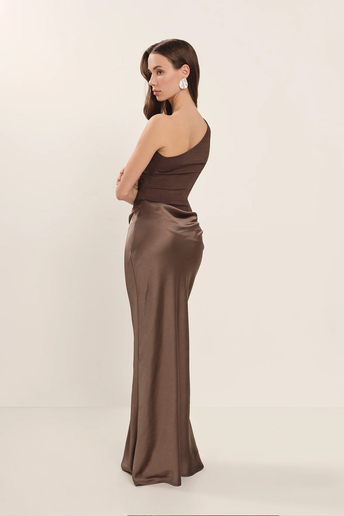 Violetta | Timeless Satin One Shoulder Dress