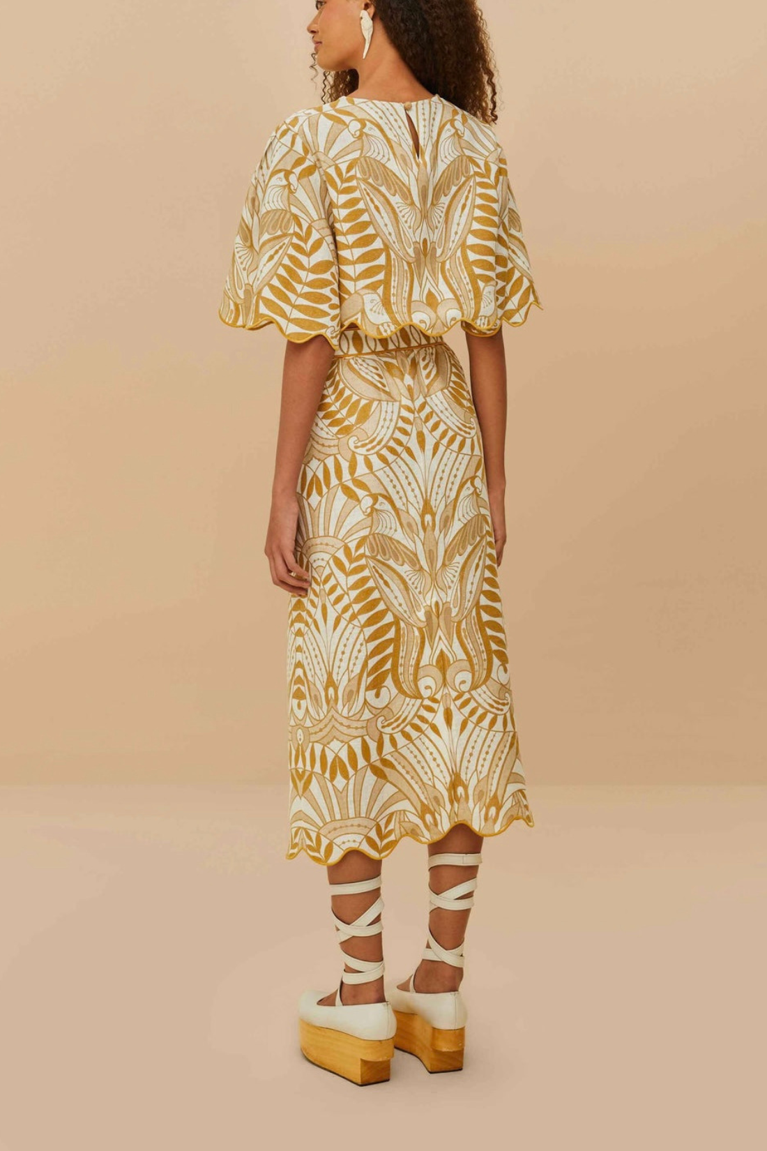 Ottilie | Bold Print Crop Top & Midi Skirt Set