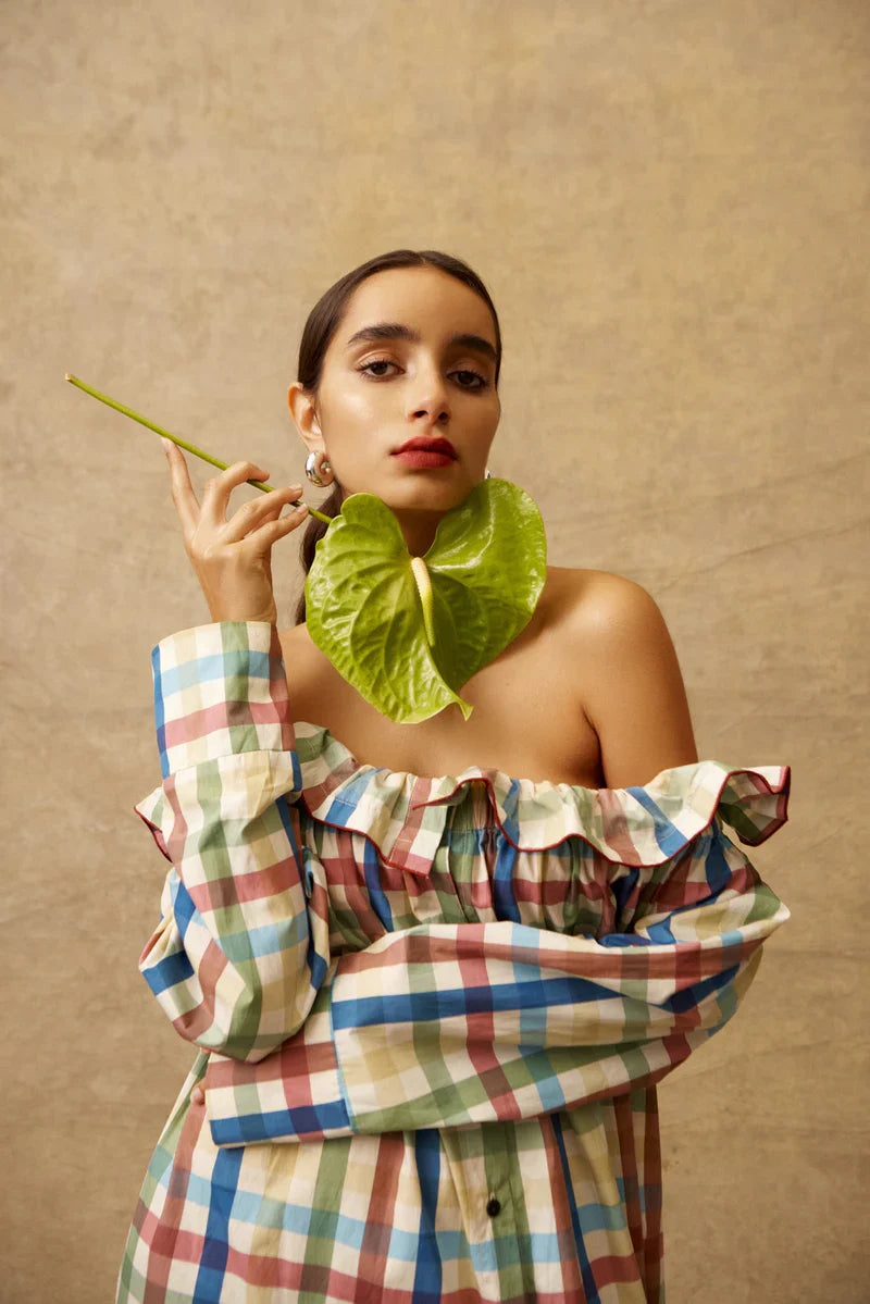 Sofia | Off-Shoulder Ruffle Maxi Dress