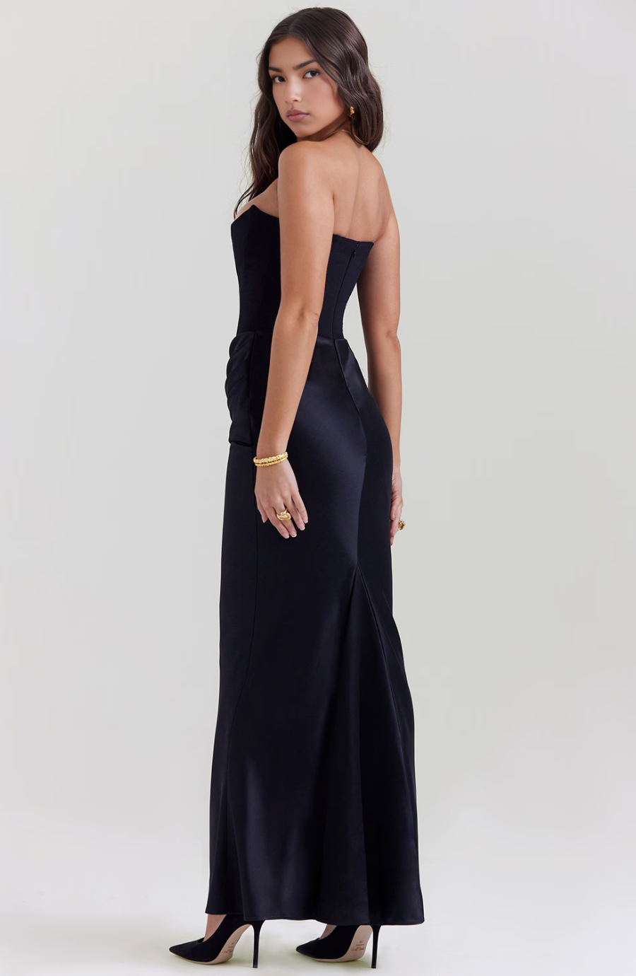 Aria | Corset Bustier Strapless Maxi Dress