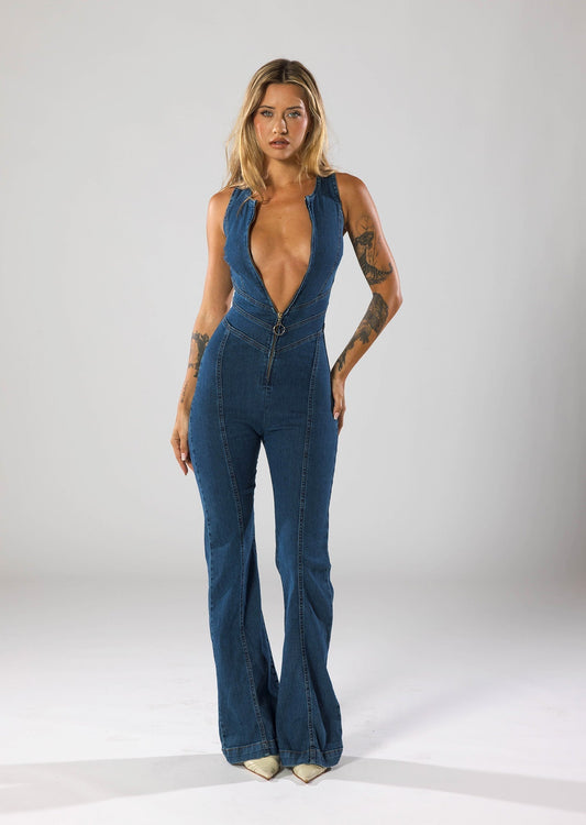 Amelia | Denim Jumpsuit