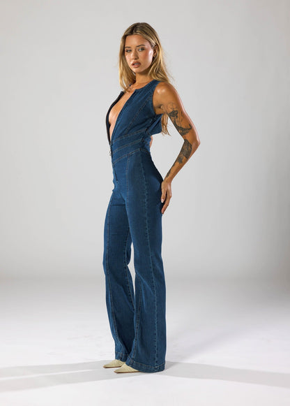 Amelia | Denim Jumpsuit