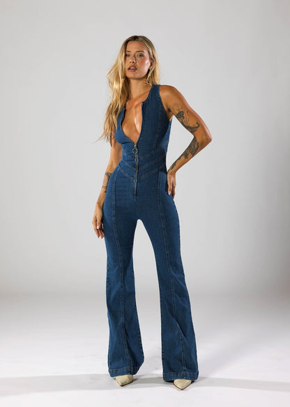 Amelia | Denim Jumpsuit