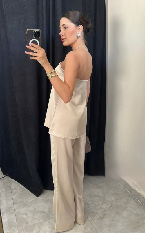 Swan | Satin Two-Piece Set