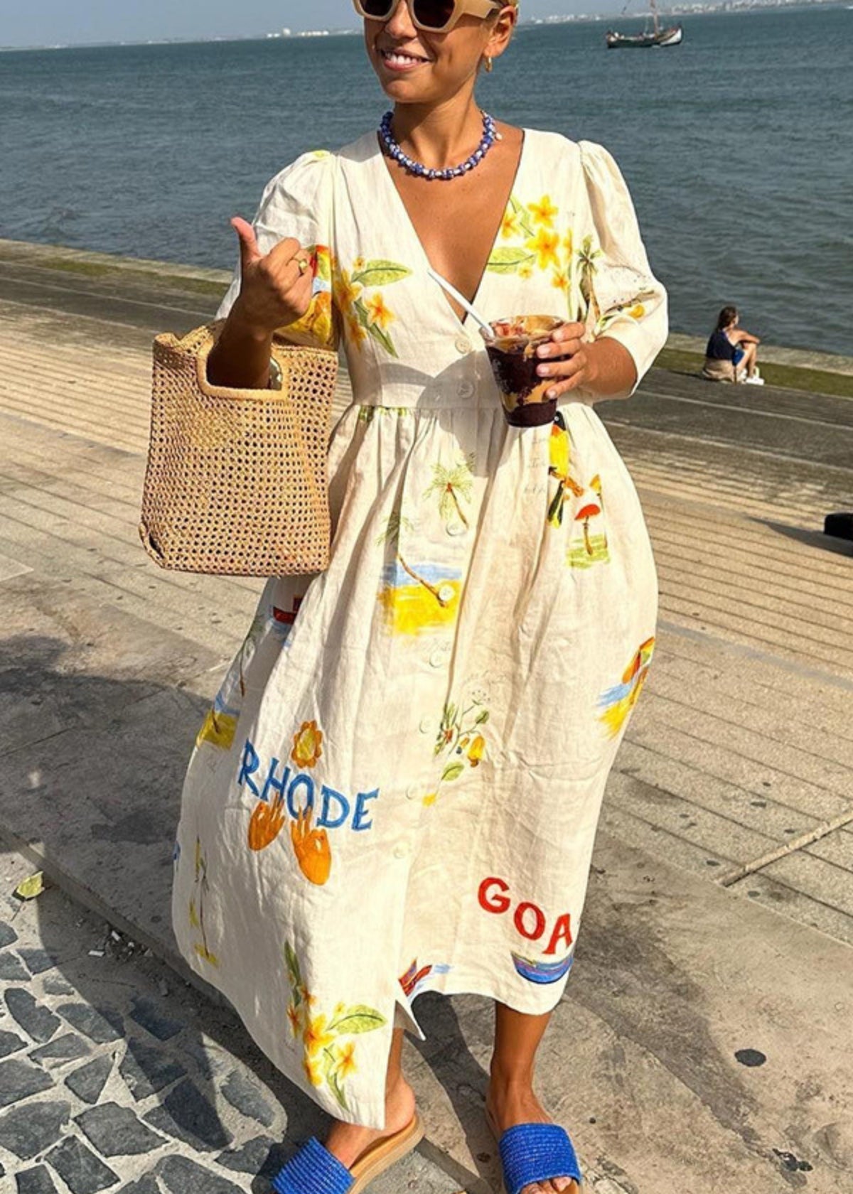 Noelia | Mediterranean Breeze Maxi Dress