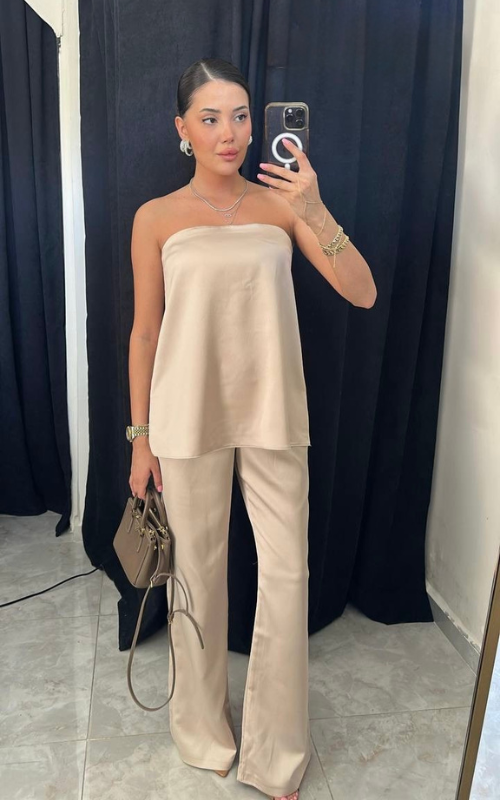 Swan | Satin Two-Piece Set