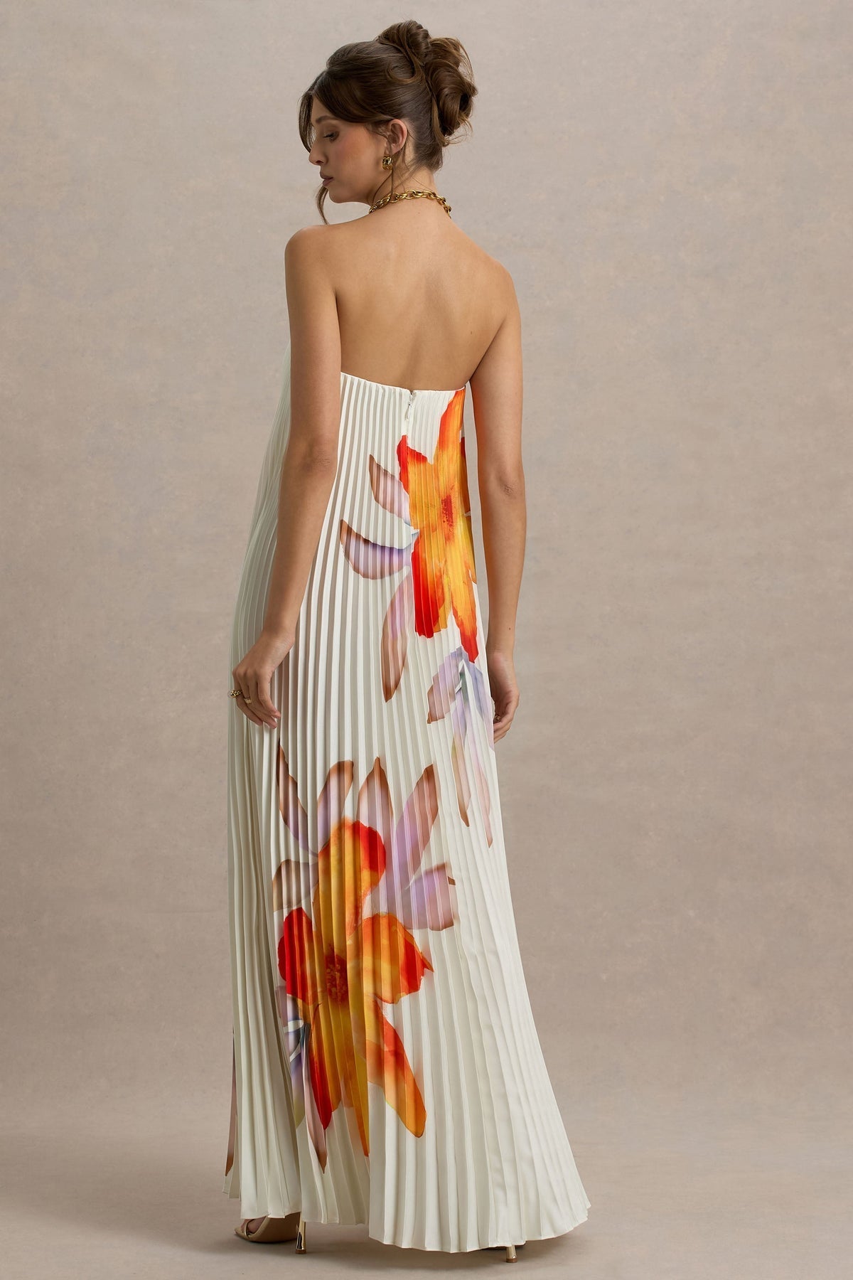 Valencia | Sweetheart Pleated Maxi Dress