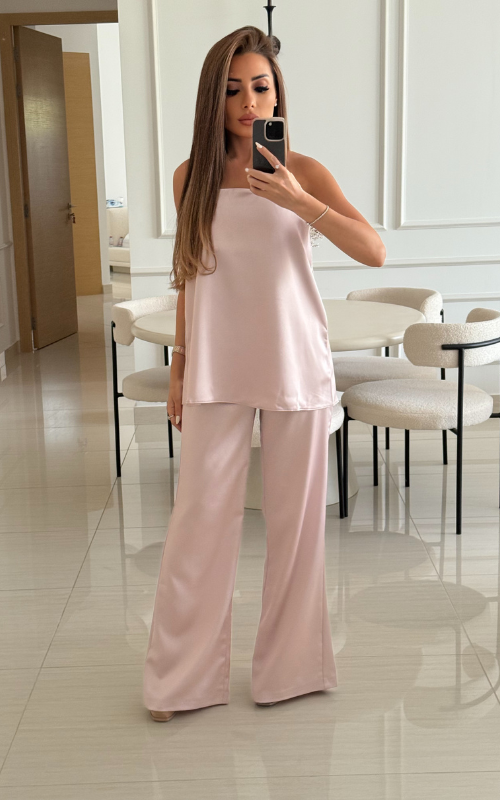 Swan | Satin Two-Piece Set