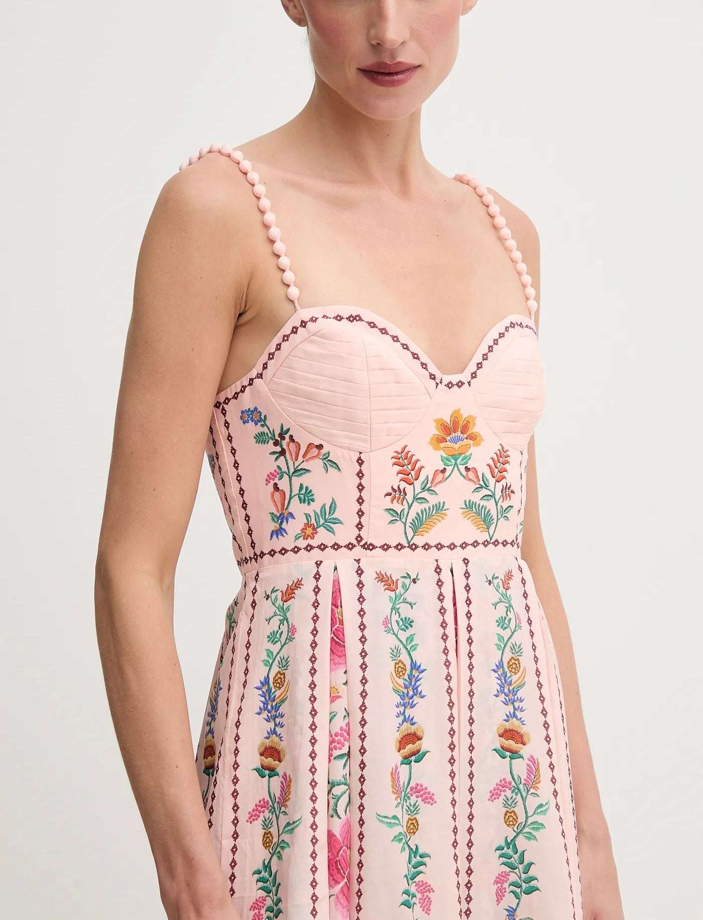 Dahlia | Delicate Floral Print Maxi Dress