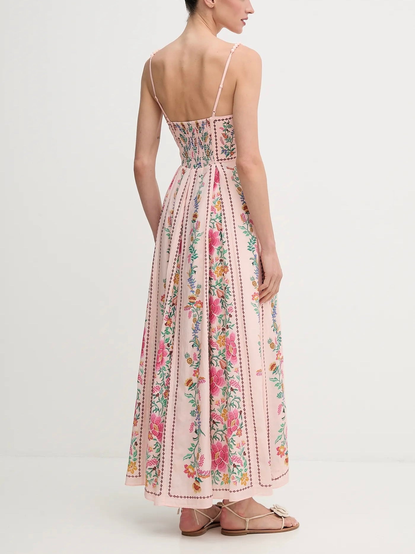 Dahlia | Delicate Floral Print Maxi Dress