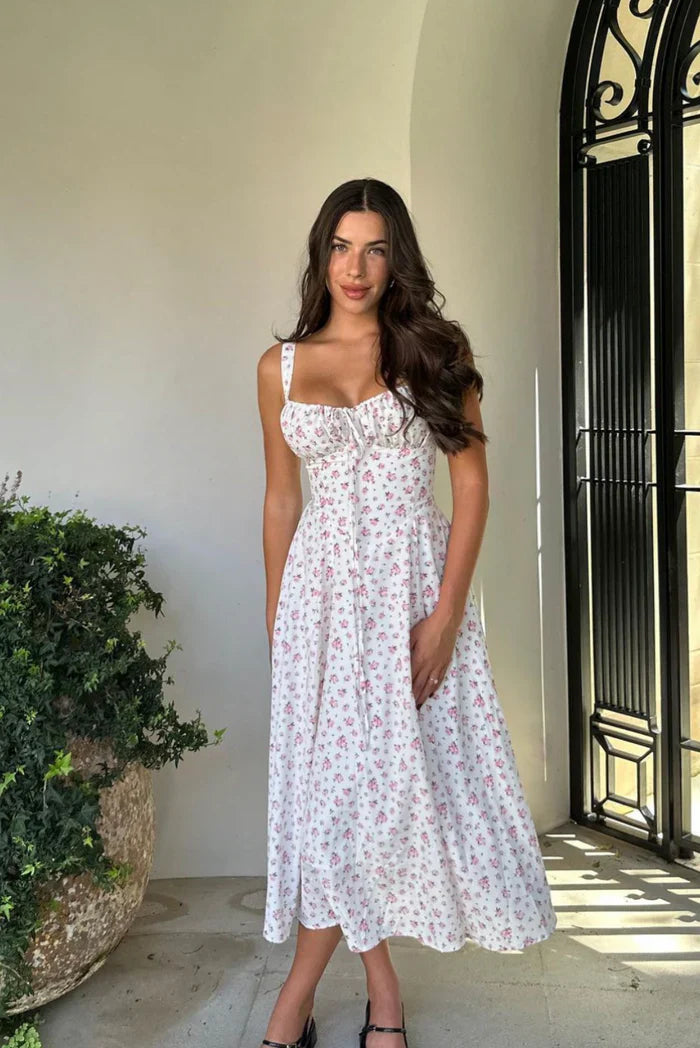 Melanie | Corset Midi Dress