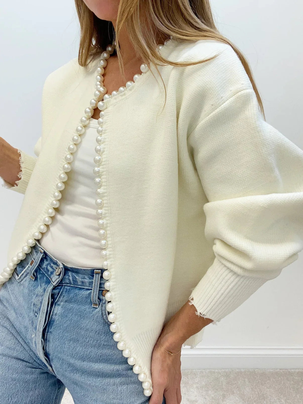Amalia | Pearl Cardigan
