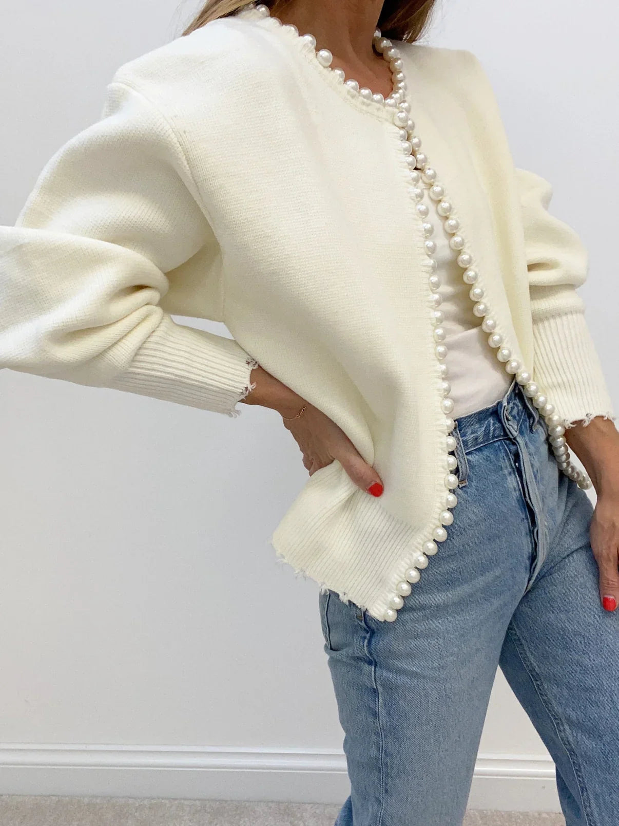 Amalia | Pearl Cardigan
