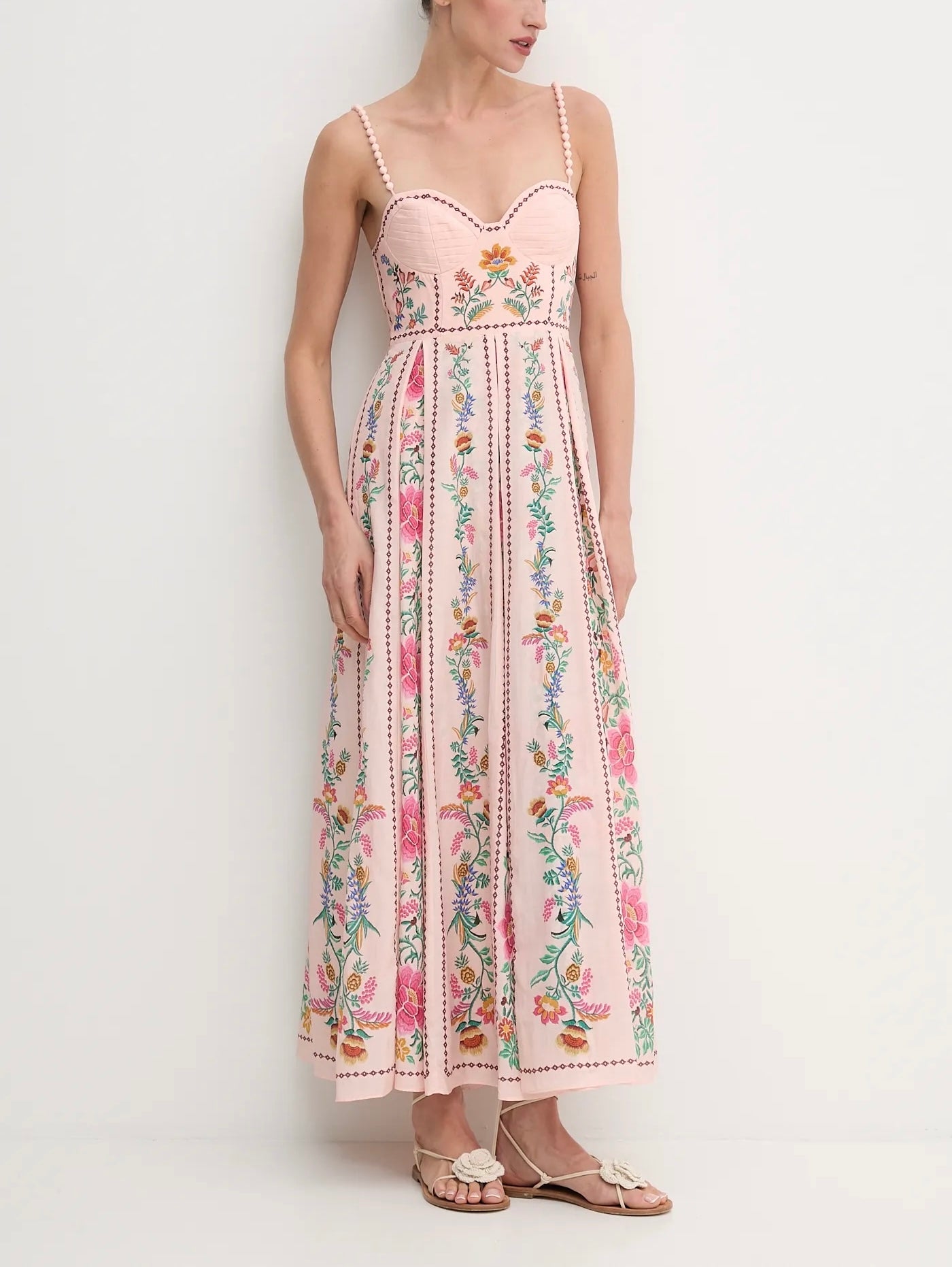 Dahlia | Delicate Floral Print Maxi Dress