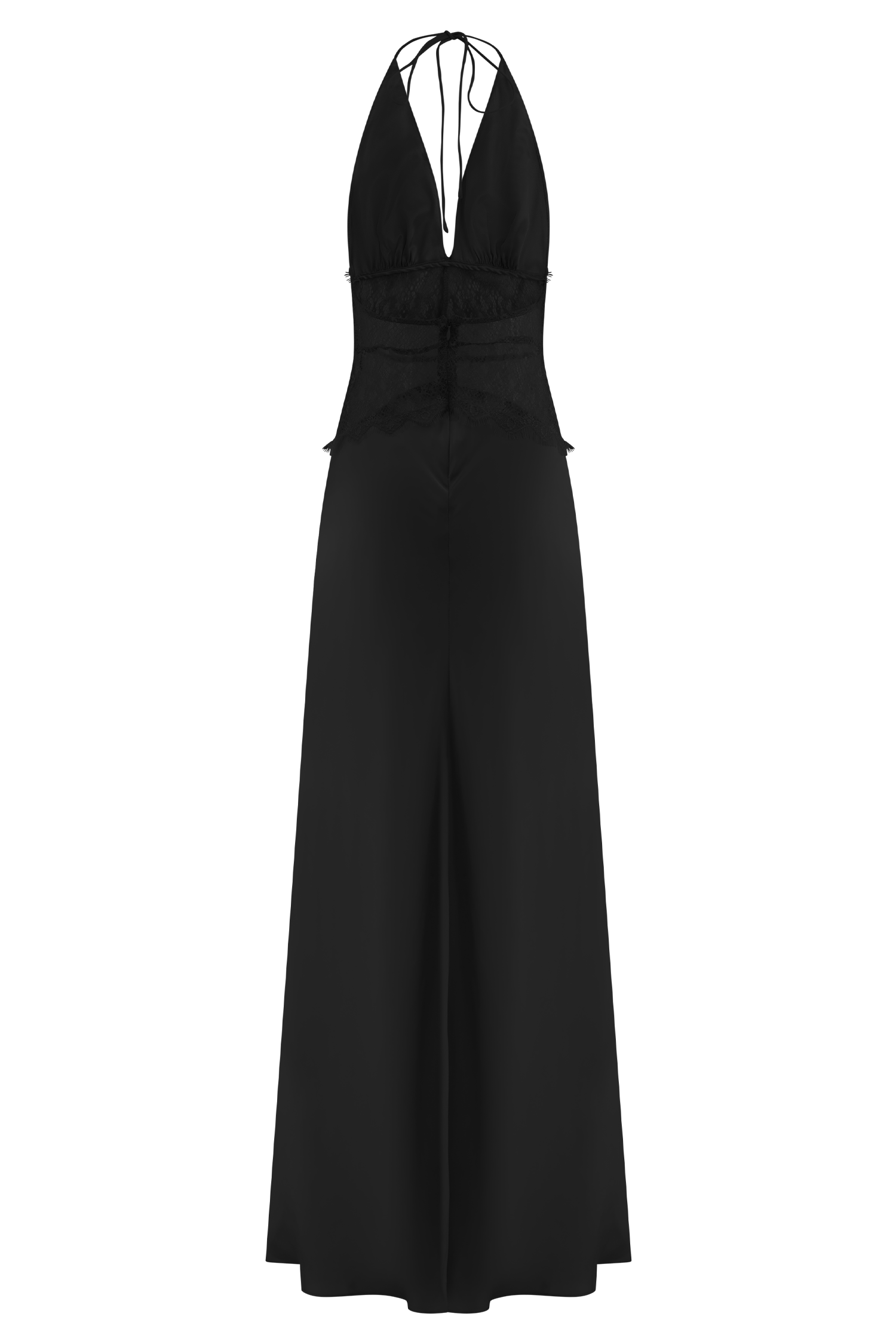 Andrea | Lace Satin Dress