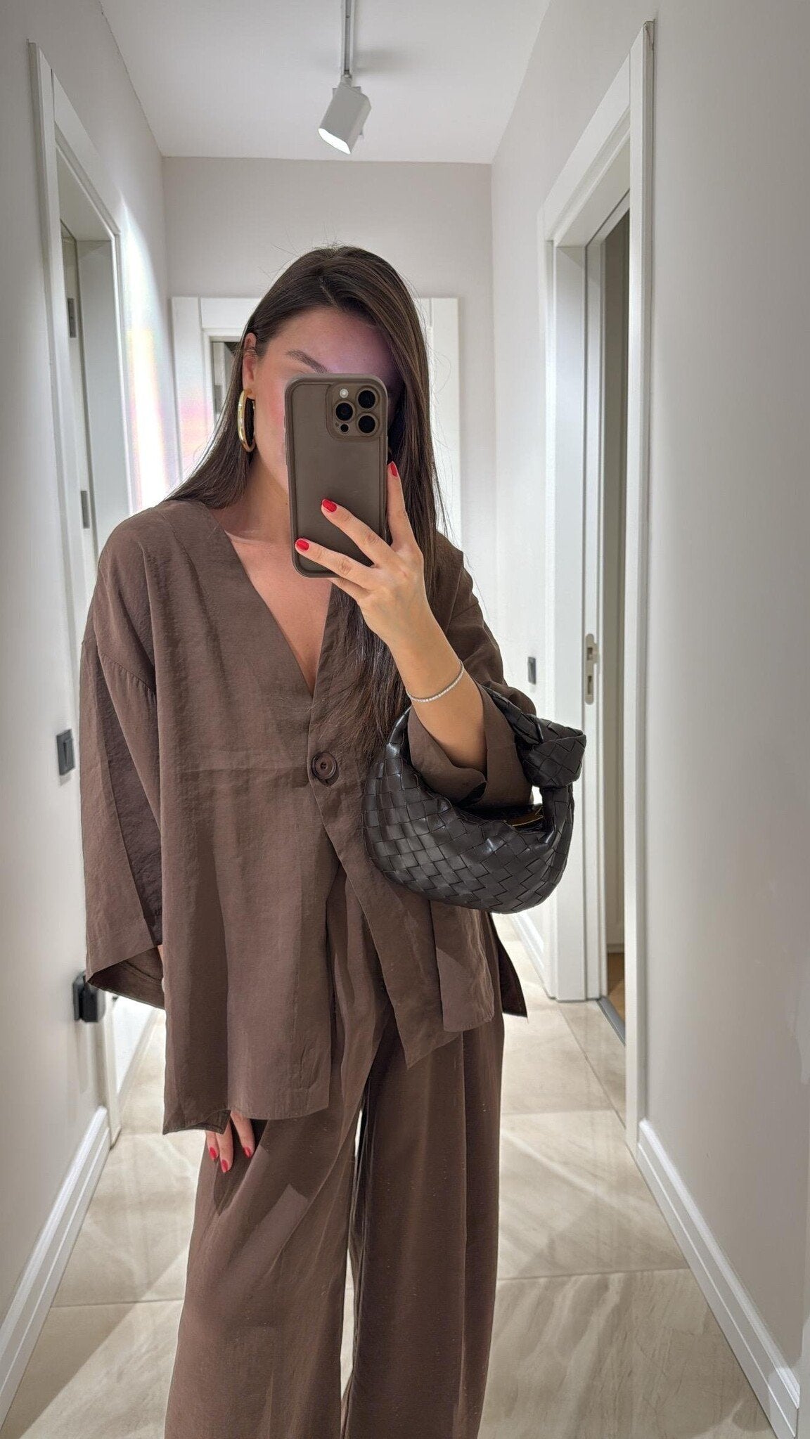 Elayne | Elegant V-Neck Top & Palazzo Pants