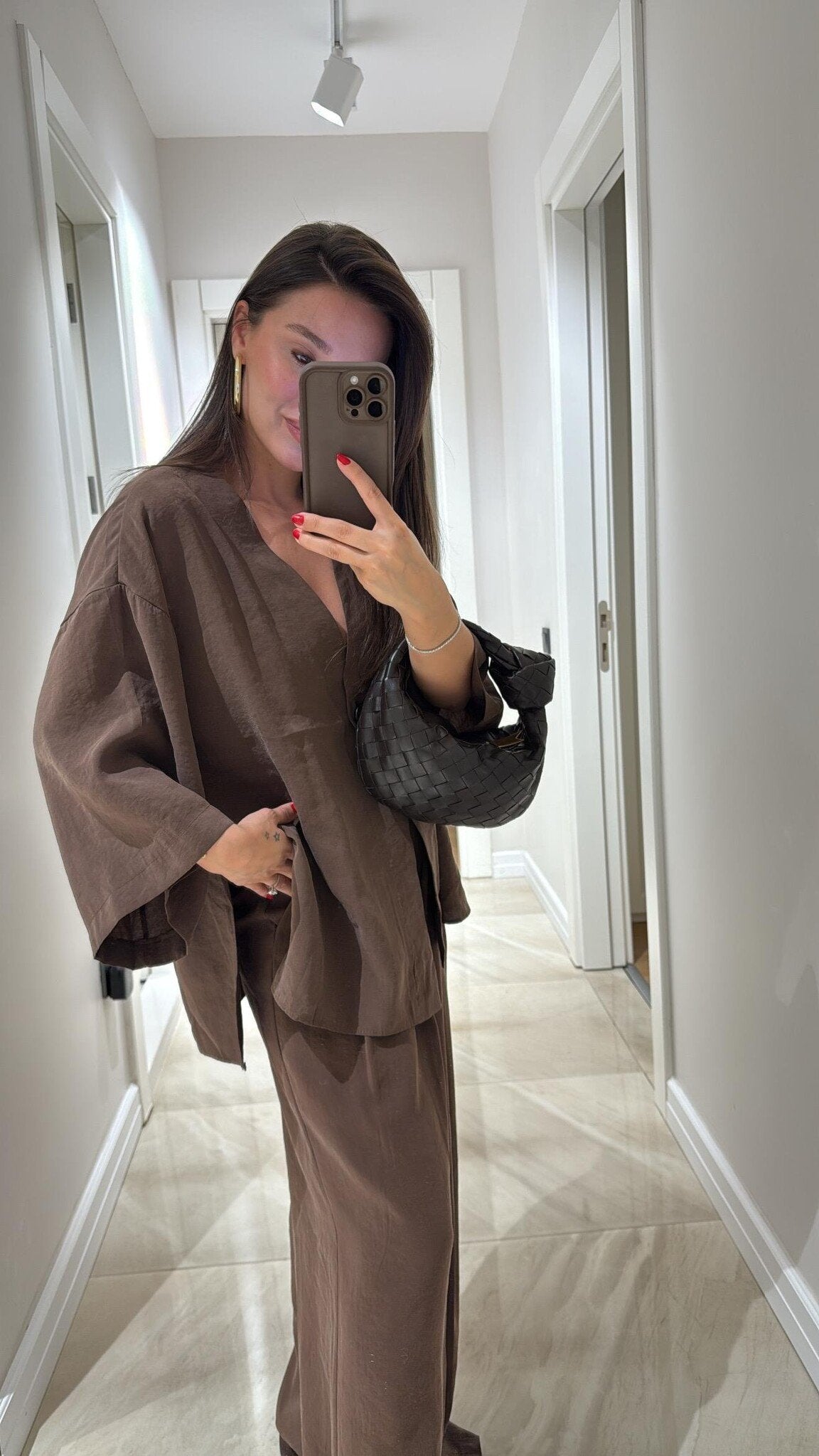 Elayne | Elegant V-Neck Top & Palazzo Pants