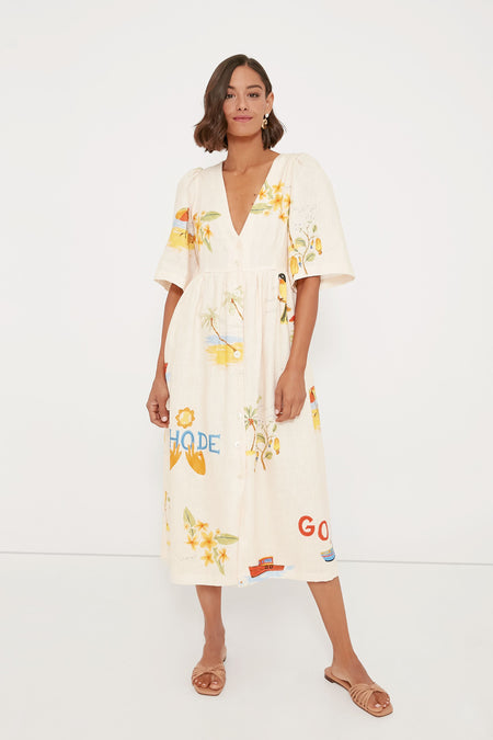 Noelia | Mediterranean Breeze Maxi Dress