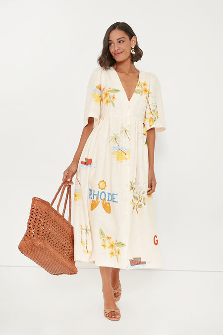 Noelia | Mediterranean Breeze Maxi Dress