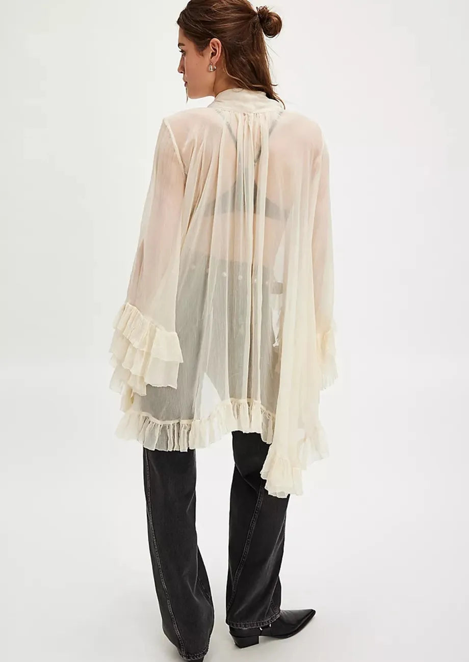 Seraphina | Flowy High-Low Tie-Up Blouse