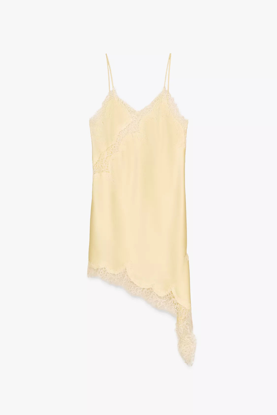 Elara | Satin Lace Slip Mini Dress