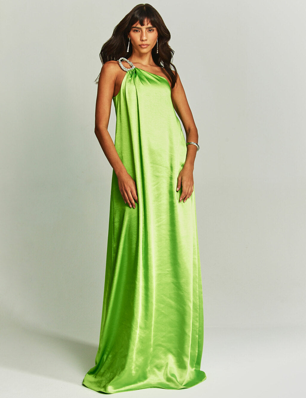 Althea | Satin One-Shoulder Maxi Dress
