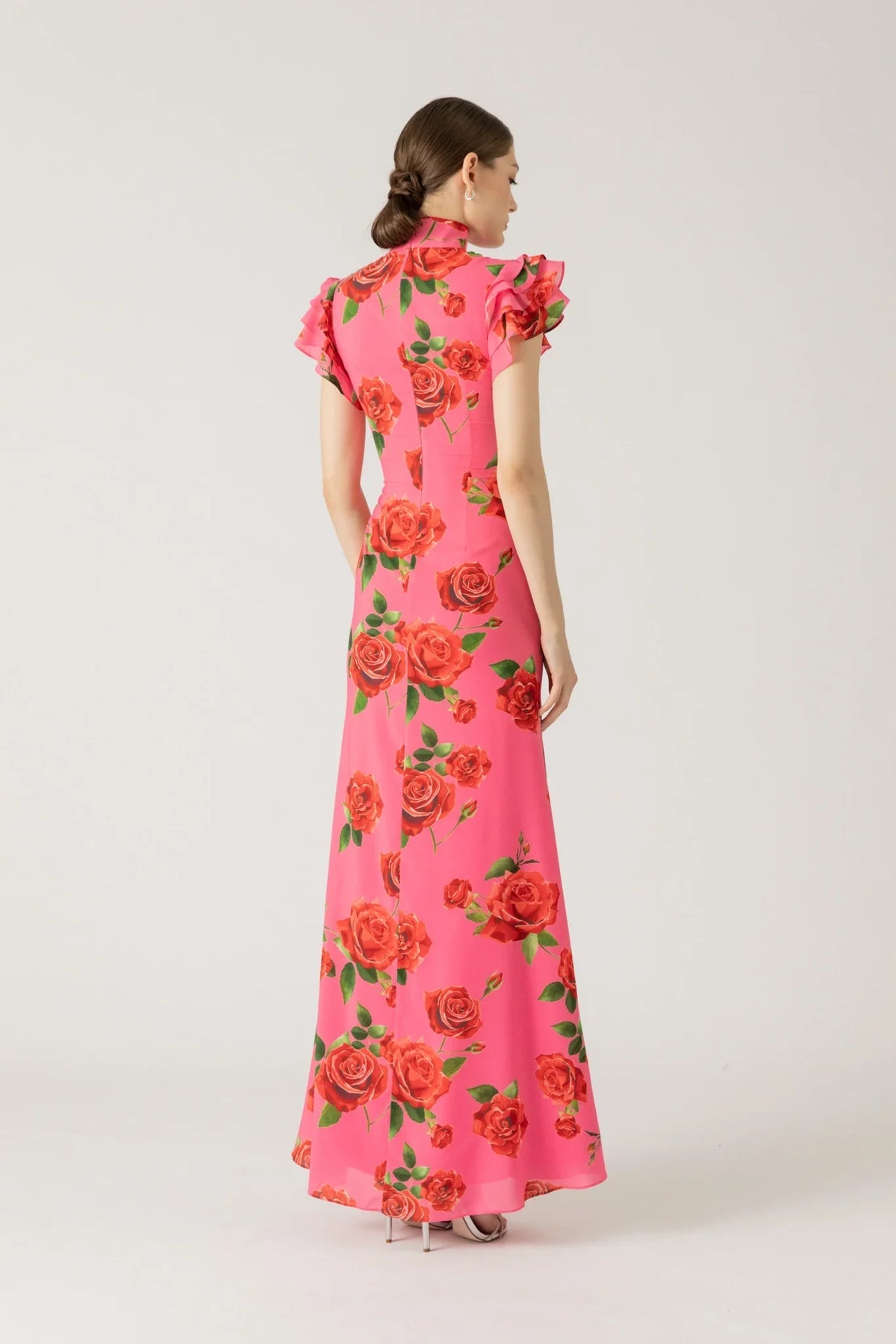 Ariana | Cheongsam Rose Elegance Maxi Dress