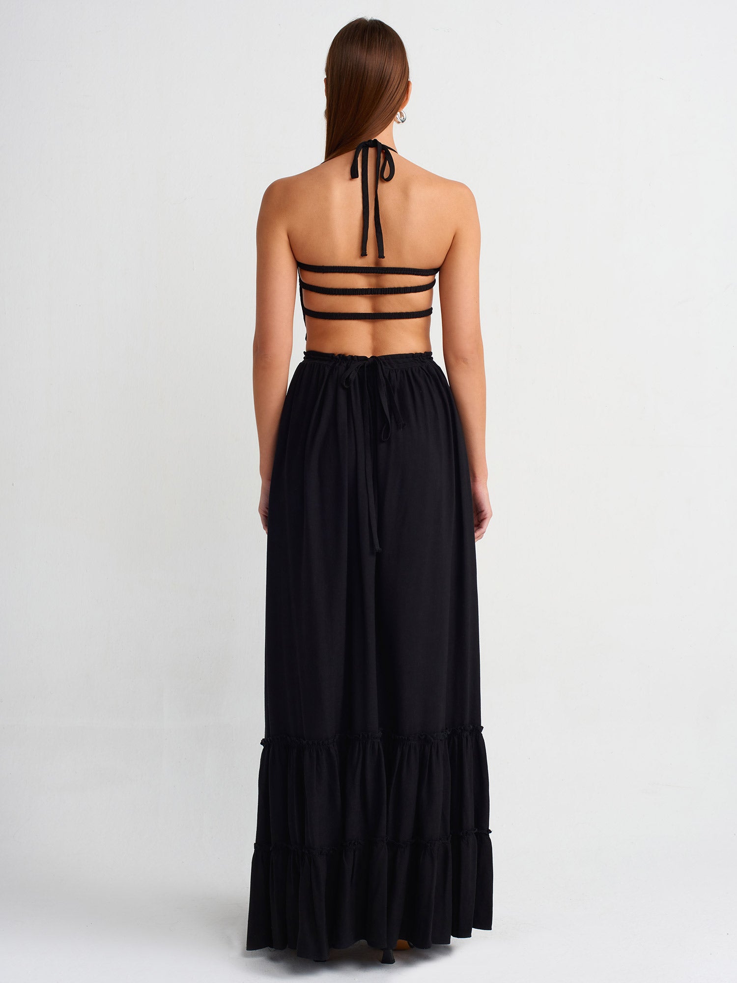 Zaria | Smocked Halter Maxi Dress