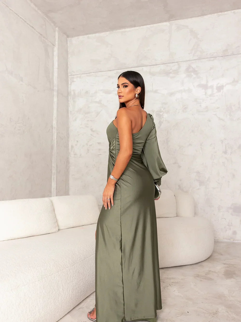 Marisela | One Shoulder Evening Dress