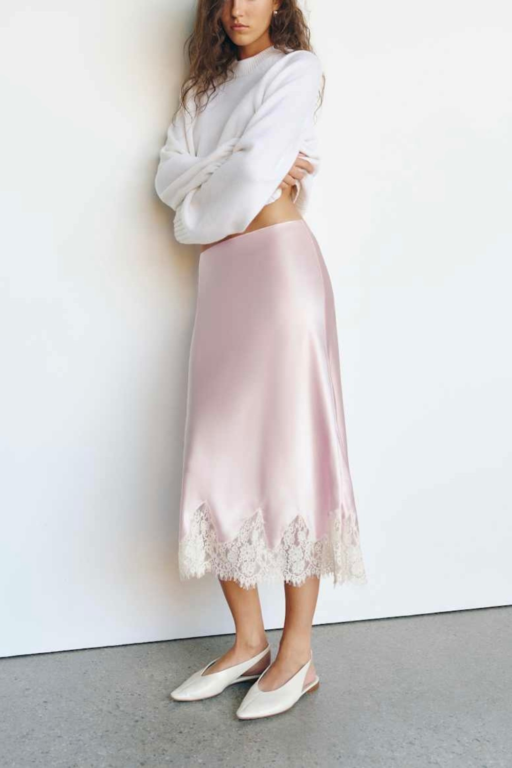 Rosa | Chic Satin Midi Skirt