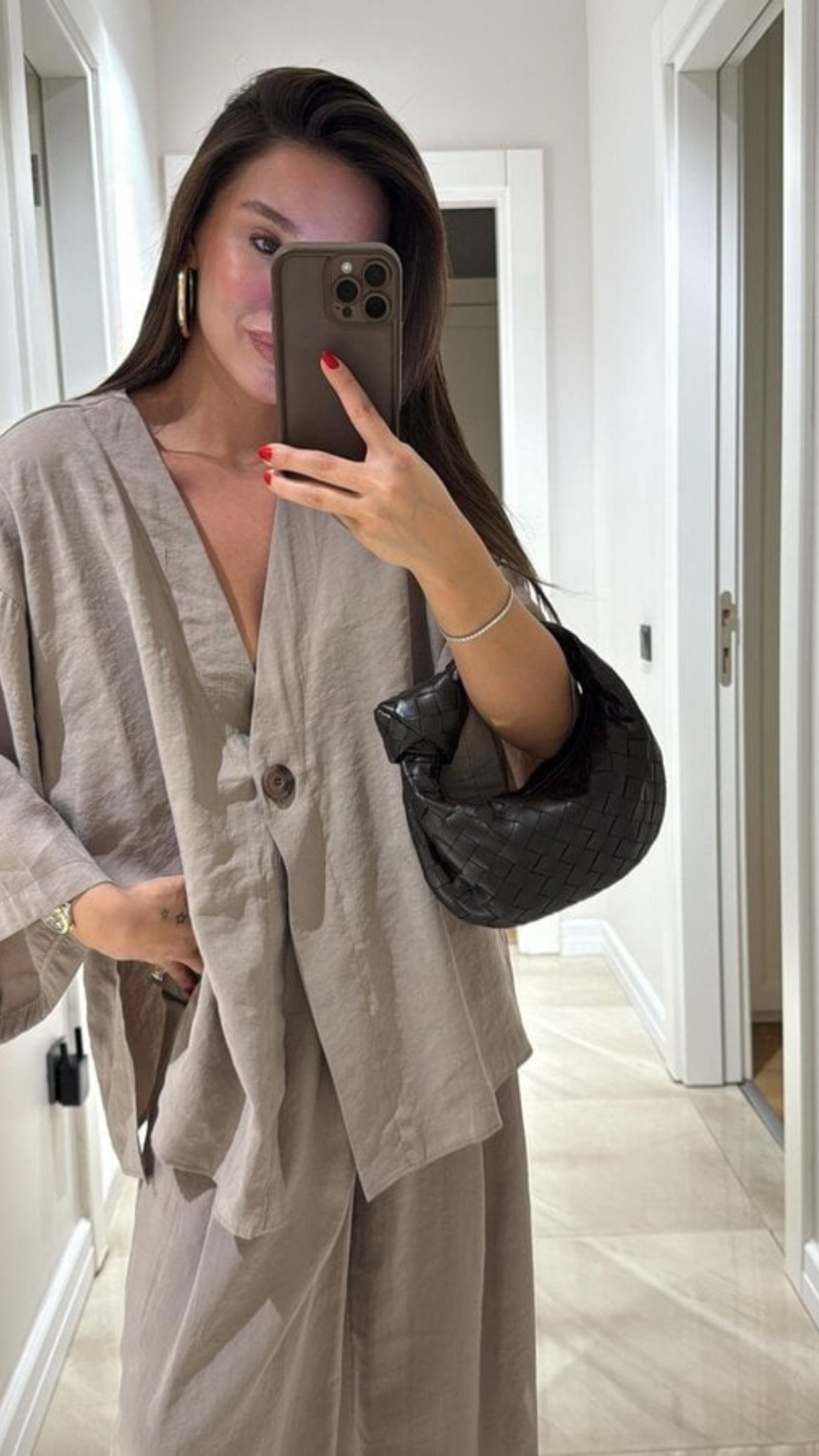 Elayne | Elegant V-Neck Top & Palazzo Pants