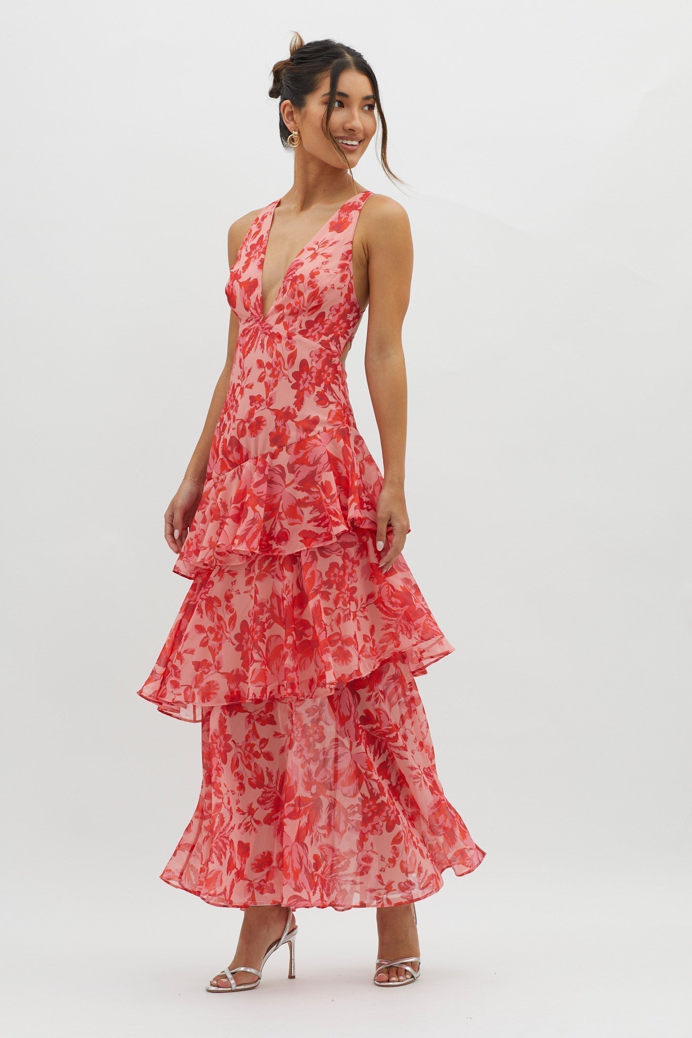 Evita | Floral Ruffle Dress