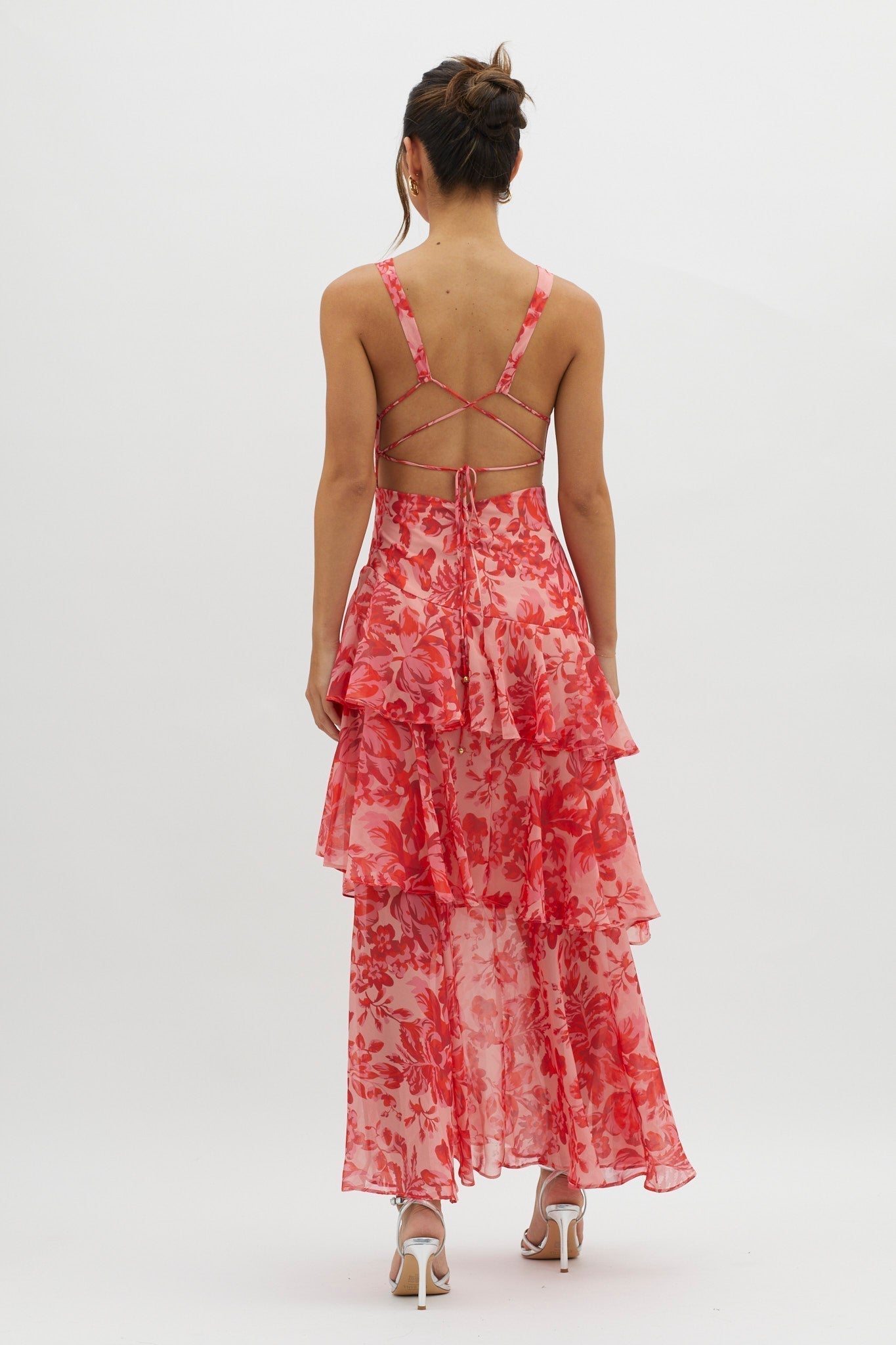 Evita | Floral Ruffle Dress