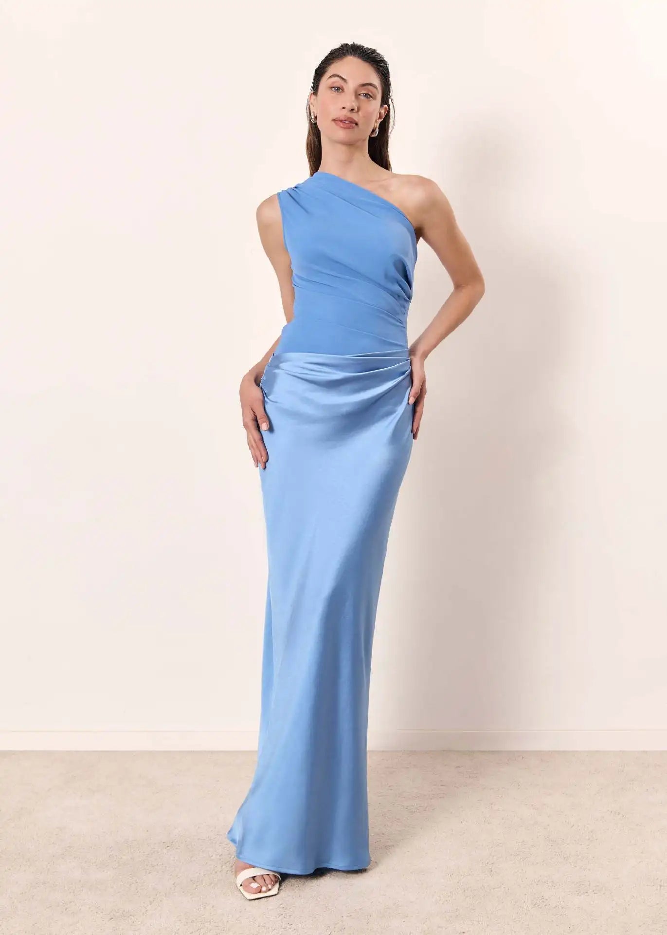 Violetta | Timeless Satin One Shoulder Dress