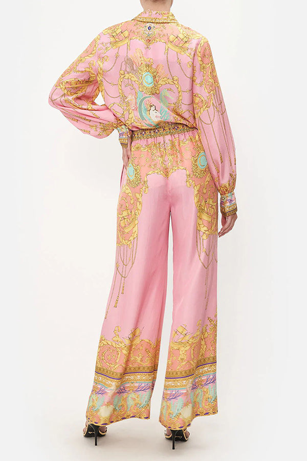 Valentina | Mermaid Motel Unique Print Shirt & Pants Set